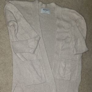 Old Navy Light Tan Knit Cardigan